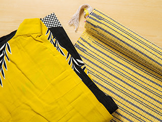 「さんさ踊り」の浴衣地